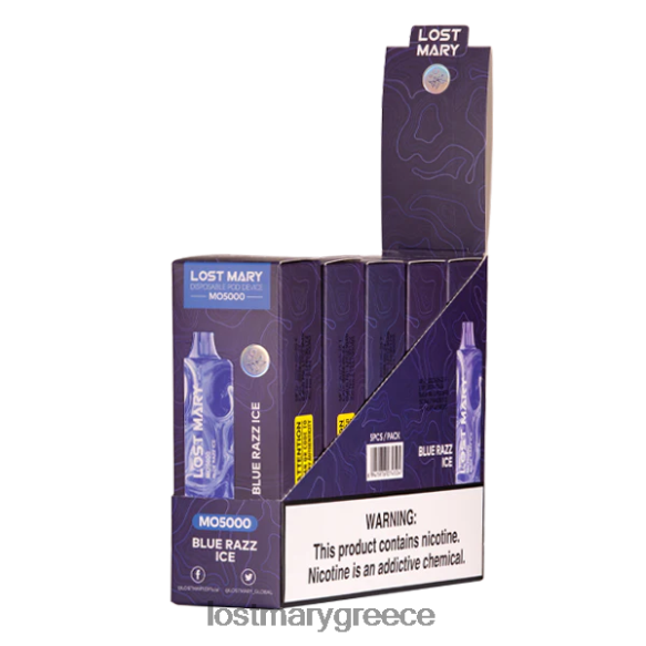χαμένη μαίρη mo5000 - LOST MARY vape Greece νικοτινη - μπλε πάγος razz 2P88R13