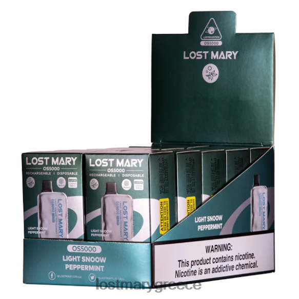 έχασε τη λάμψη της mary os5000 - LOST MARY vape Greece χονδρικη - ελαφρύ χιόνι μέντα 2P88R44