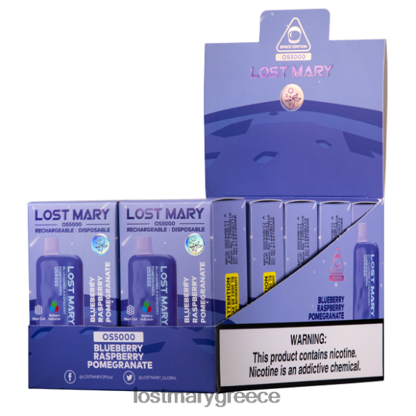 χαμένη μαίρη os5000 - LOST MARY vape Greece νικοτινη - βατόμουρο ρόδι βατόμουρο 2P88R83
