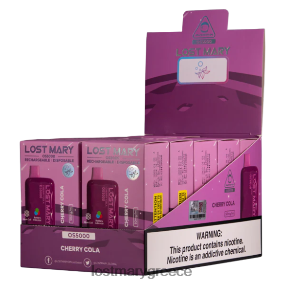 χαμένη μαίρη os5000 - LOST MARY vapes - κόλα κεράσι 2P88R22