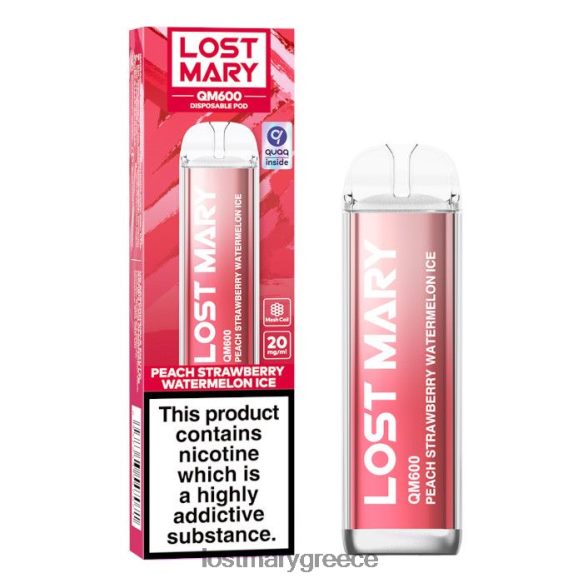 χαμένος ατμός μιας χρήσης mary qm600 - LOST MARY vape - ροδάκινο φράουλα καρπούζι 2P88R166